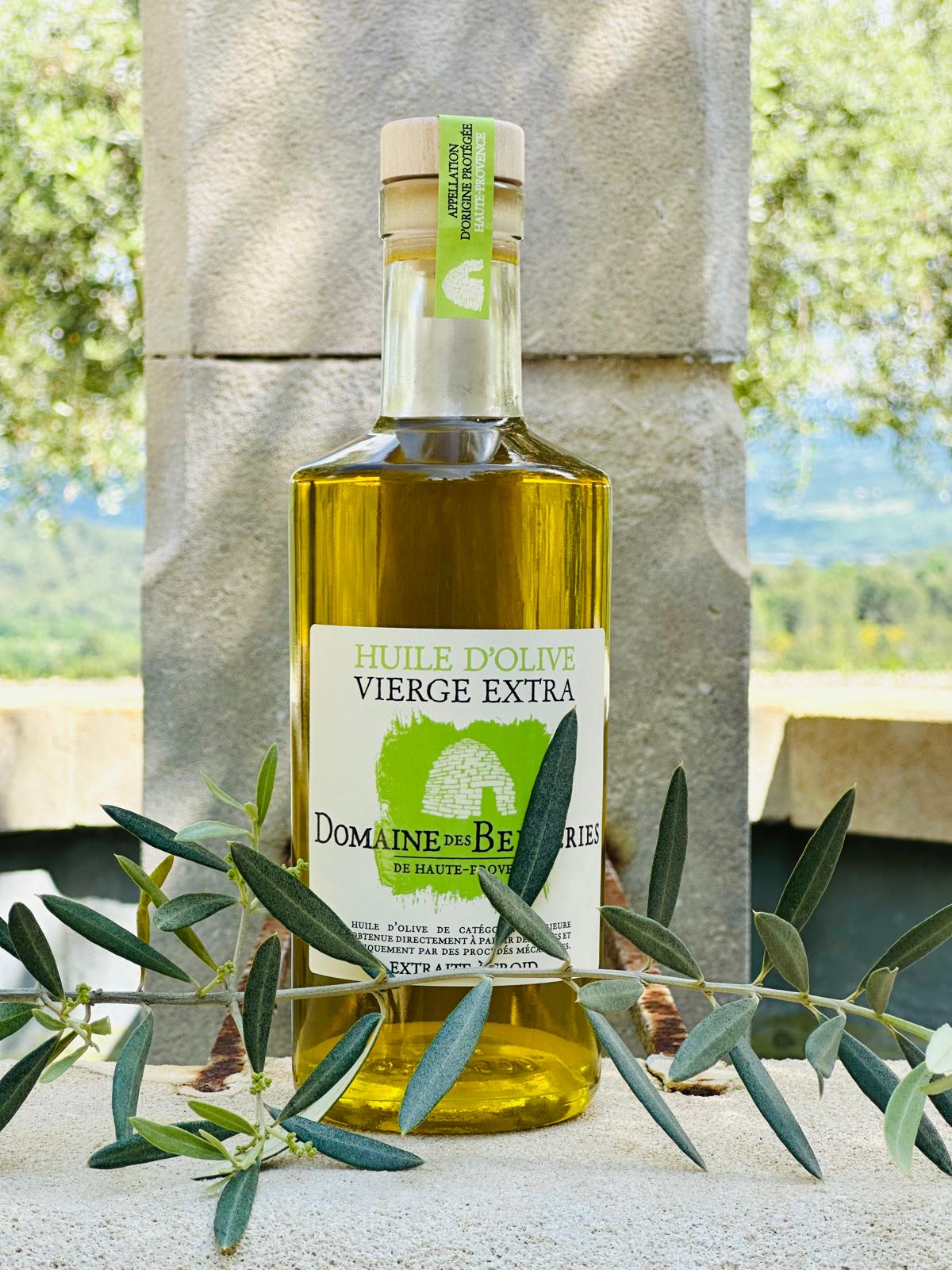 bouteille huile olive Domaine des bergeries